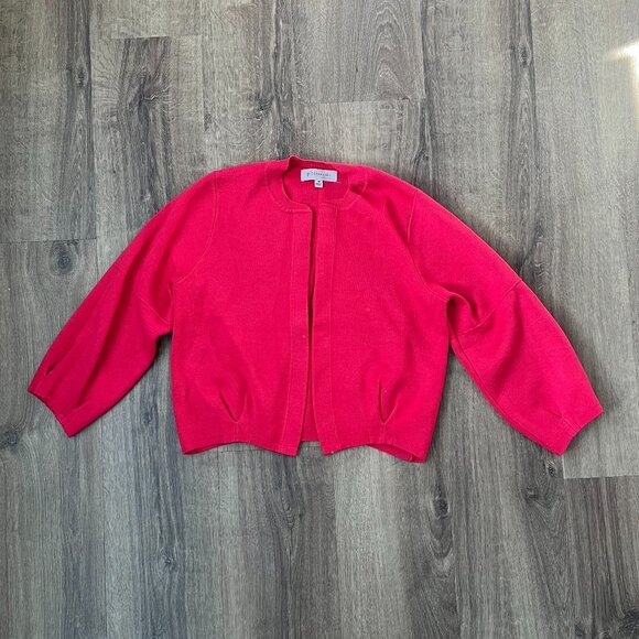 Anthro Philosophy Berry Pin Tuck Pleat Cardigan Sz M - Picture 3 of 12